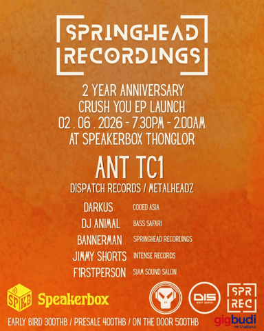 Springhead Recordings 2 Year Anniversary – Crush You EP Launch
