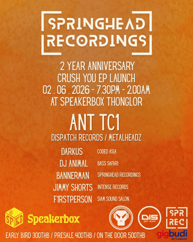 Springhead Recordings 2 Year Anniversary – Crush You EP Launch
