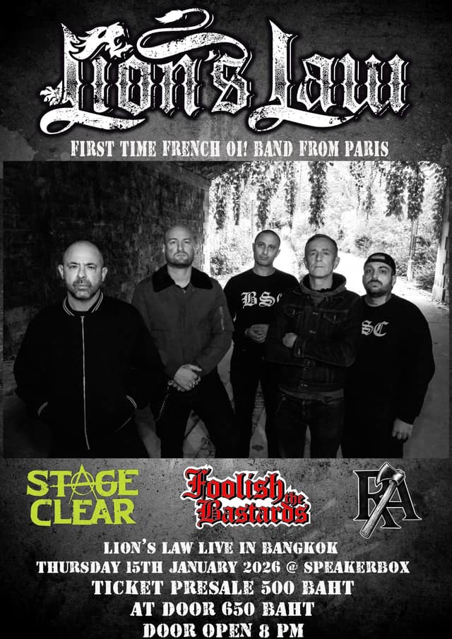 Lion’s Law Live In Bangkok