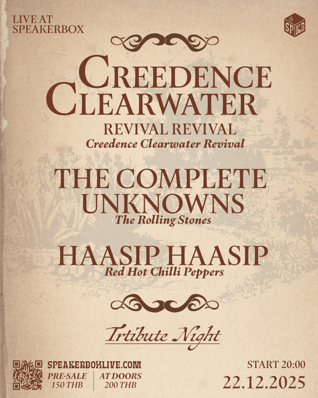 Tribute Night CREEDENCE CLEARWATER REVIVAL REVIVAL/ THE COMPLETE UNKNOWNS/HAASIP HAASIP