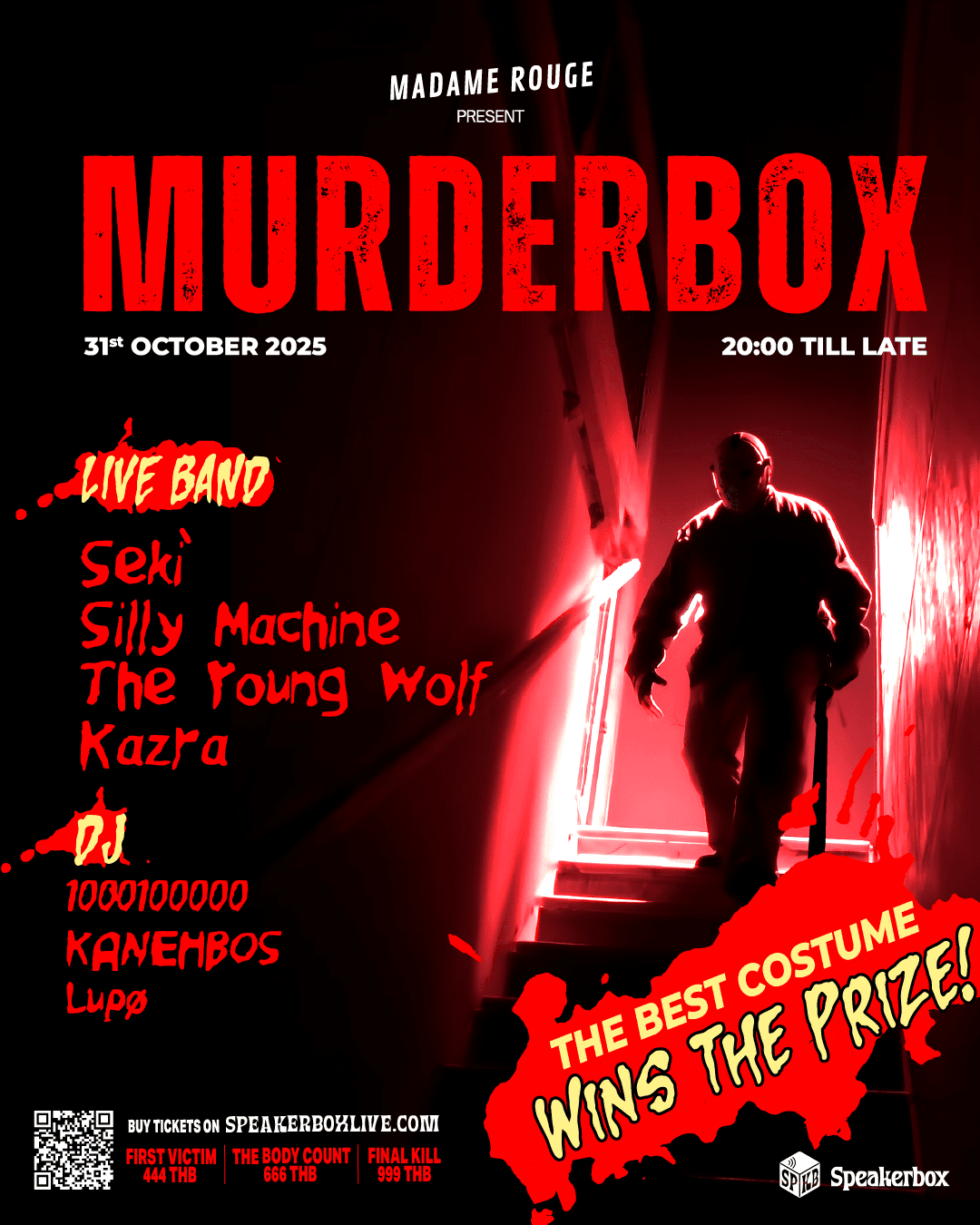 MURDERBOX Halloween night at Speakerbox