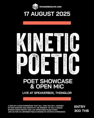 Kinetic Poetic Poet Showcase & Open Mic
