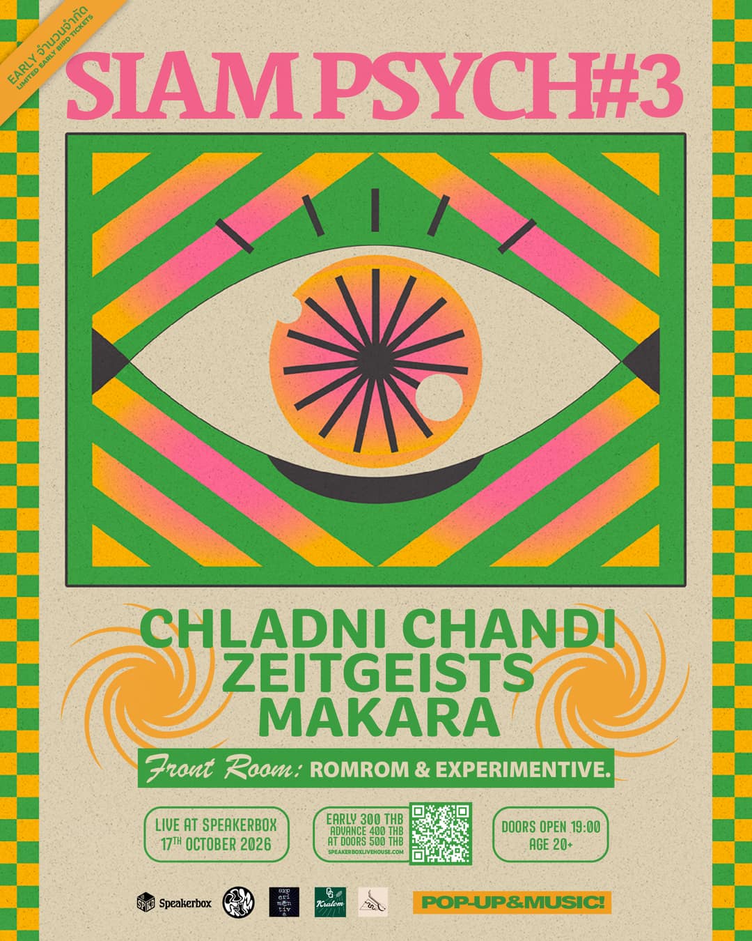 Siam Psych#3 - Chladni Chandi / ZeitGeistS / Makara w/ ROMROM & experimentive.