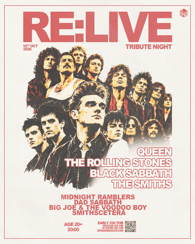 RE:LIVE #01 QUEEN X THE ROLLING STONES X BLACK SABBATH X THE SMITHS feat. Midnight Ramblers (The Rolling Stones) / Dad Sabbath (Black Sabbath) / Big Joe & The Voodoo Boy (Queen) / Smithscetera (The Smiths)