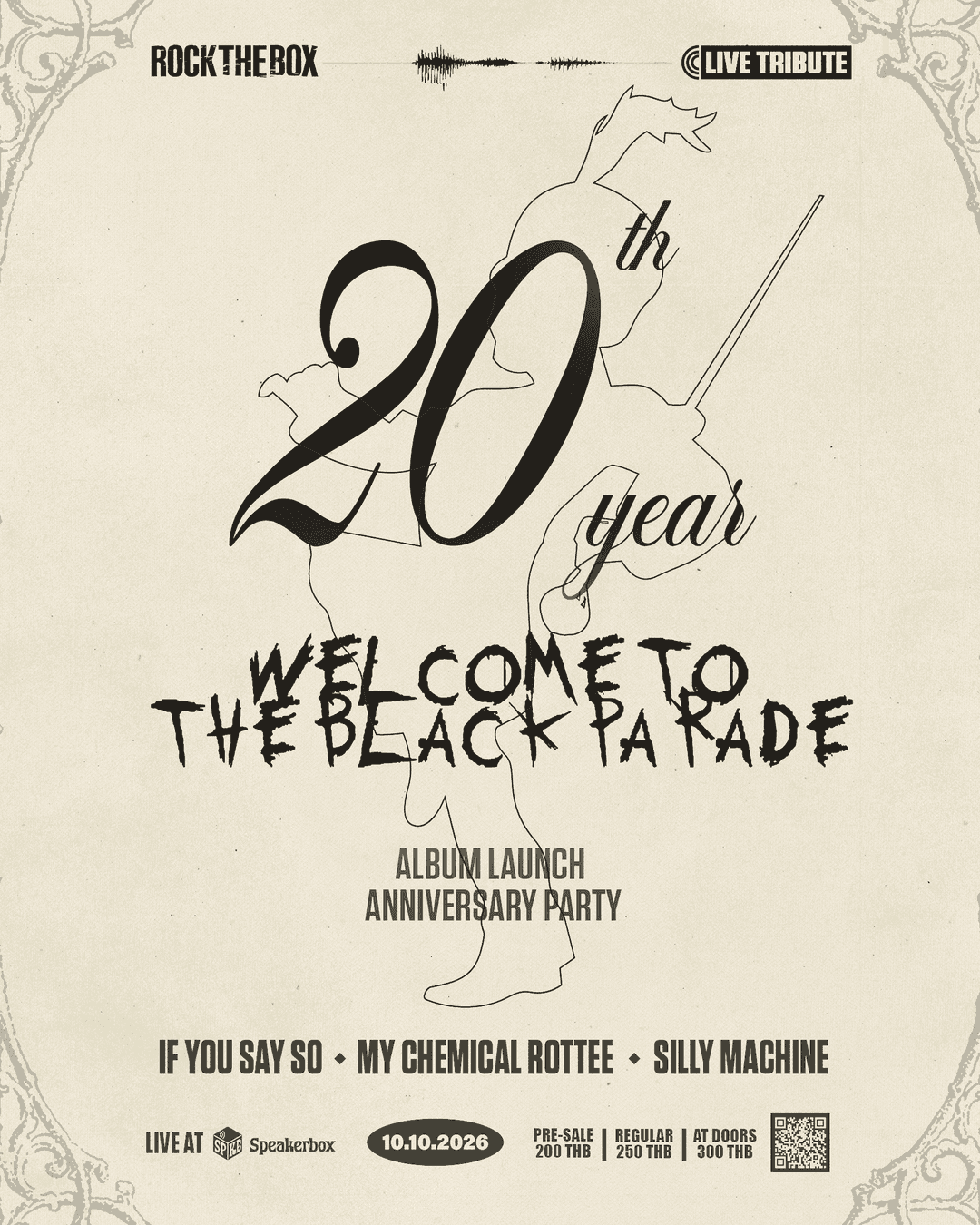 ROCK THE BOX - " WELCOME TO THE BLACK PARADE " EDITION — 20TH YEAR ALBUM LAUNCH ANNIVERSARY PARTY