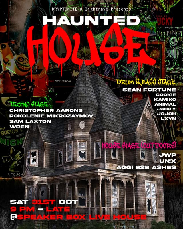 HAUNTED HOUSE: 3 STAGES | TECHNO x DNB x HOUSE
